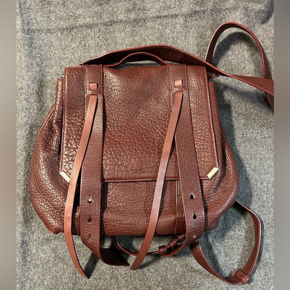 **GVY** All Saints 4-way Leather Convertible Backpack Crossbody Tote Bag main image 4